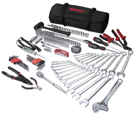 Combo Tool Roll I 82-Piece Metric and SAE Tool Roll and Dry Bag