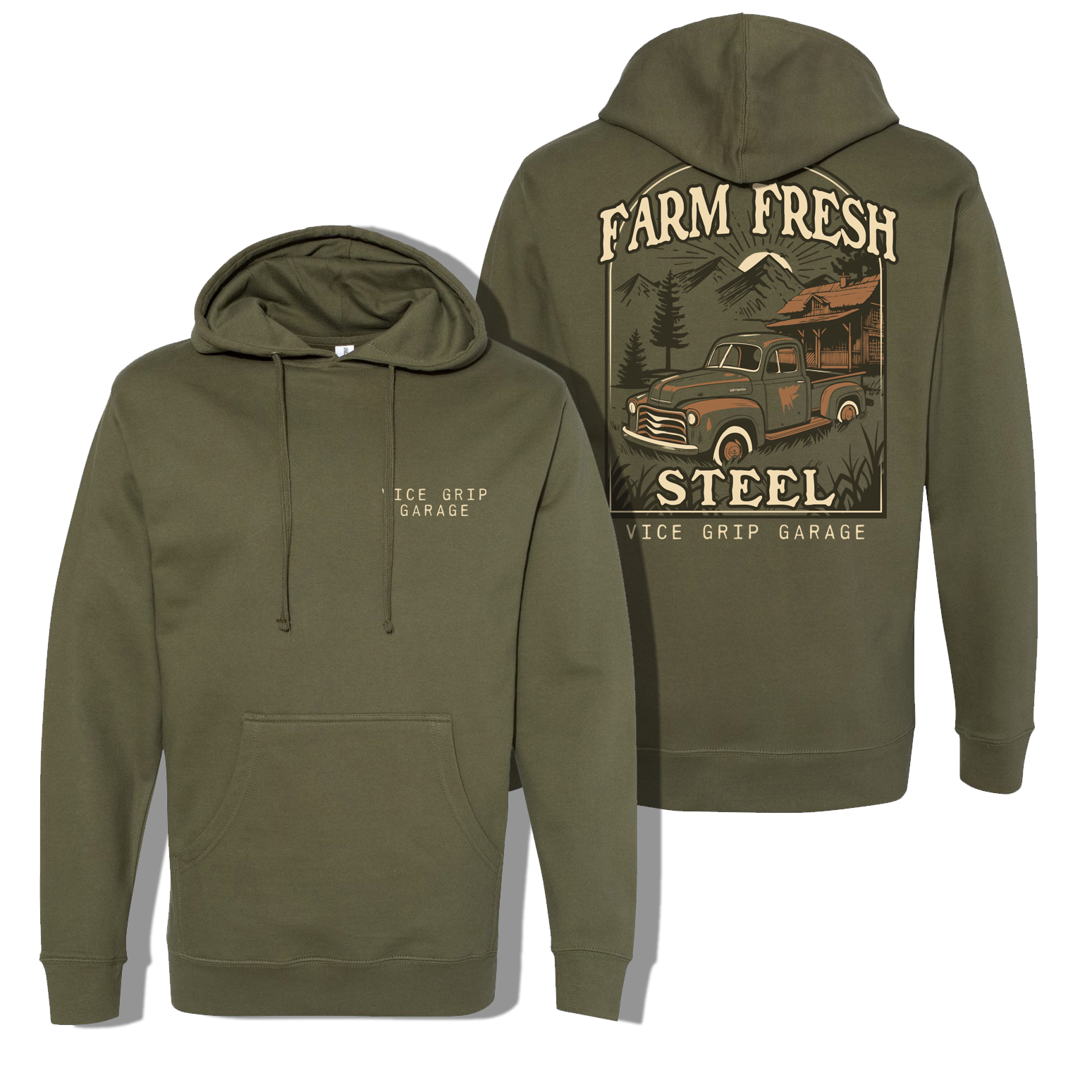 Farm Fresh Steel Truck Hoodie – ViceGripGarage