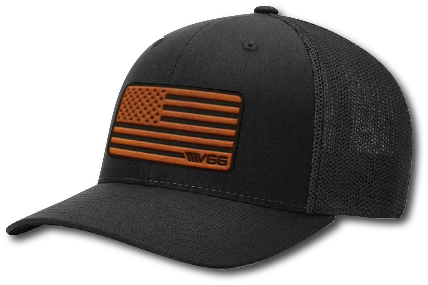 Black Flex Fit Hat VGG Patch