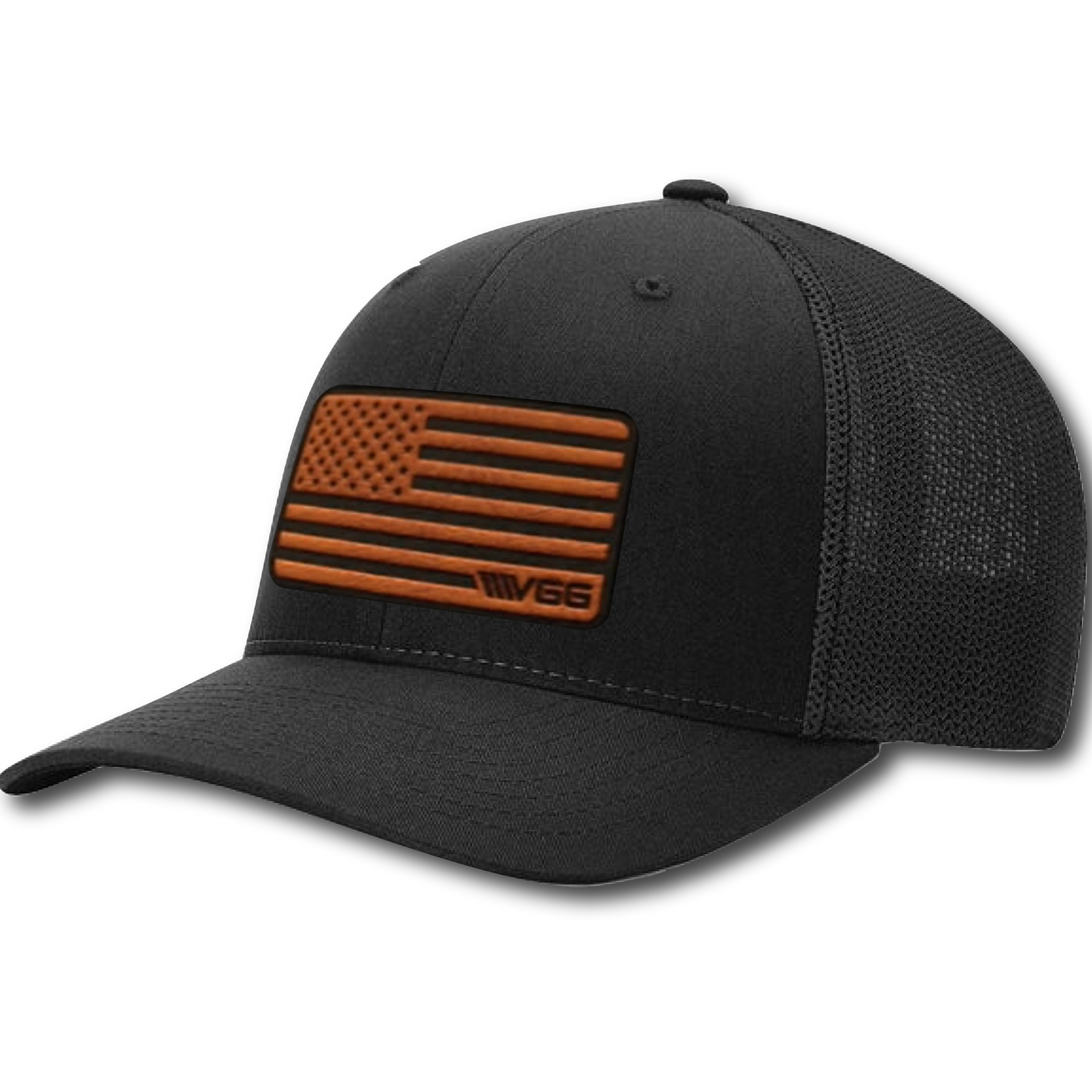 Black Flex Fit Hat VGG Patch