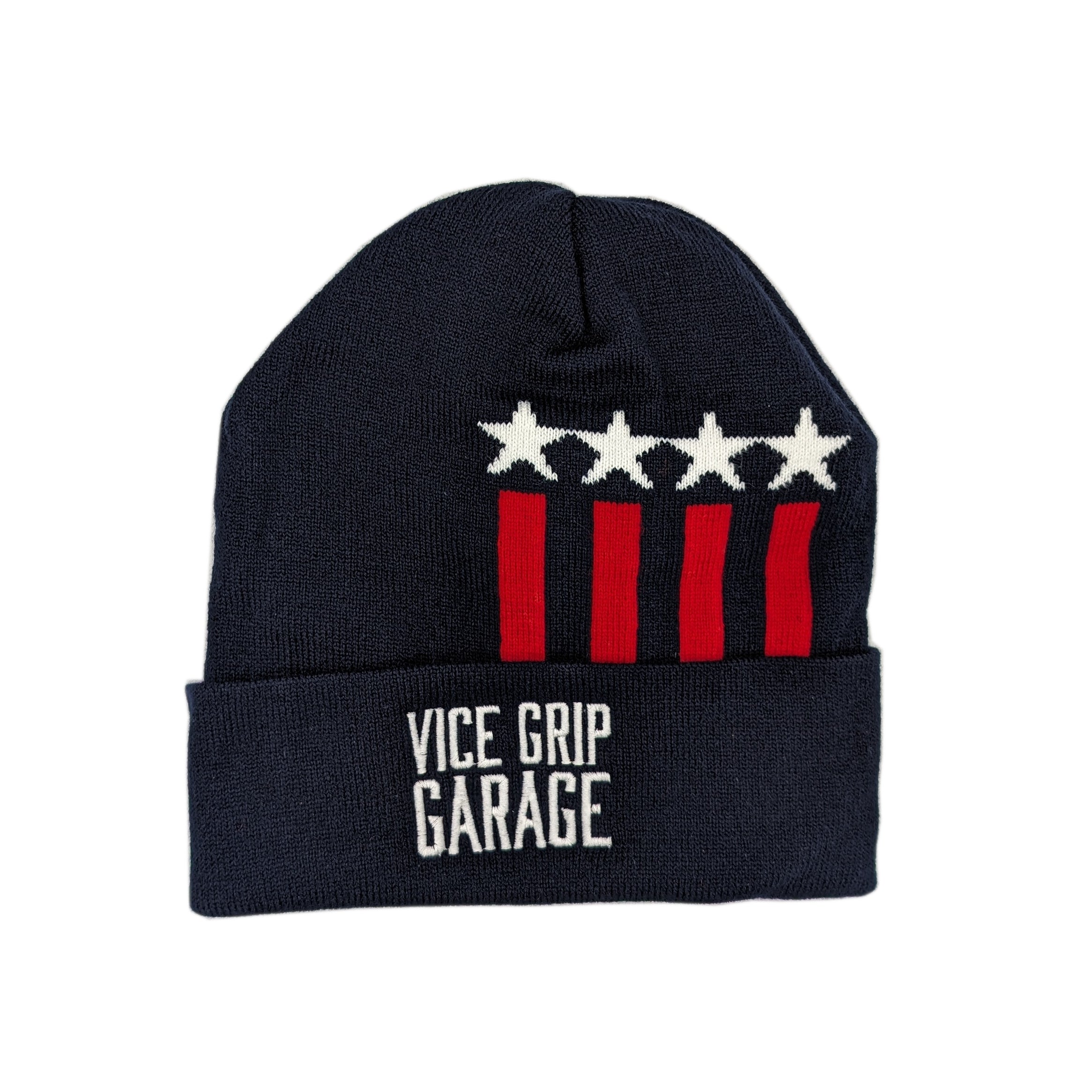 Red White Blue ViceGripGarage and – Beanie