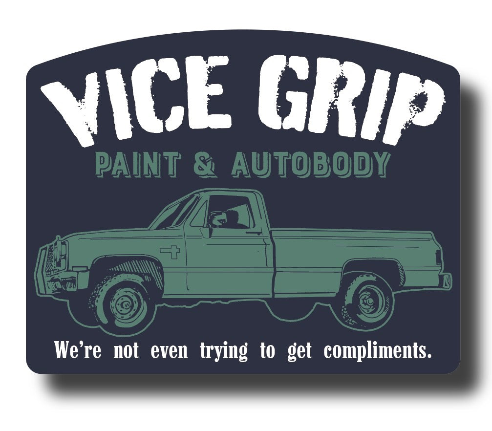 Vice Grip Autobody Sticker