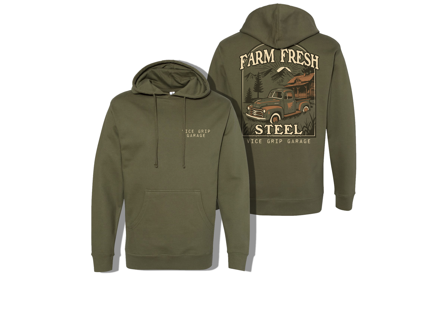 Farm Fresh Steel Truck Hoodie
