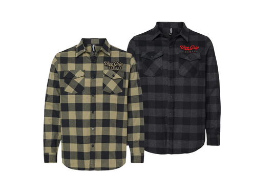 Flannel Long-sleeved Button-down (2 Colors Available)