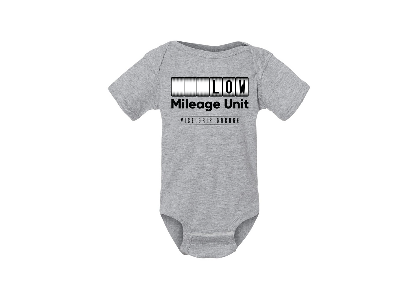 Vice Grip Garage Low Mileage Baby Onesie