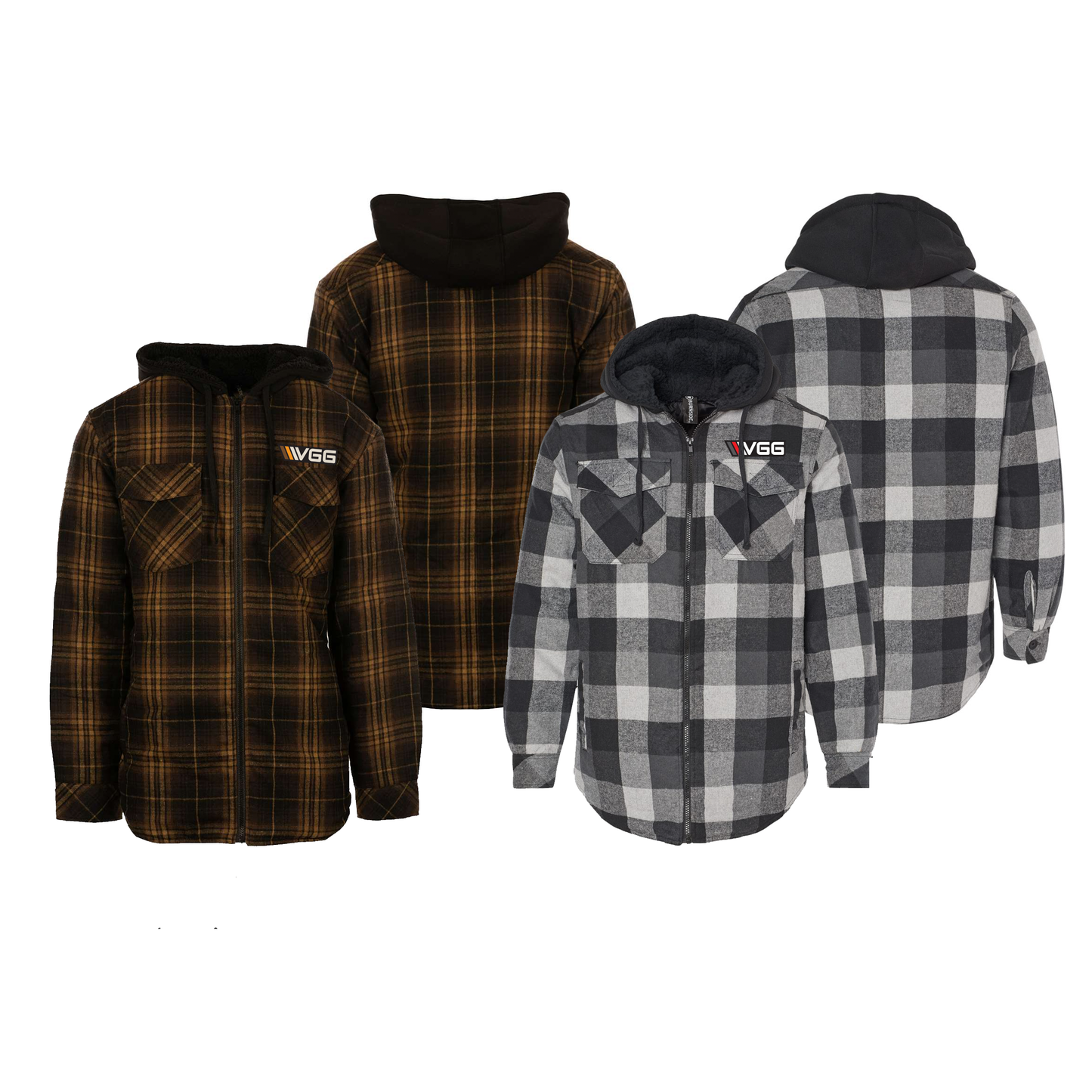VGG Lined Flannel Jackets (2 Color Options) – ViceGripGarage