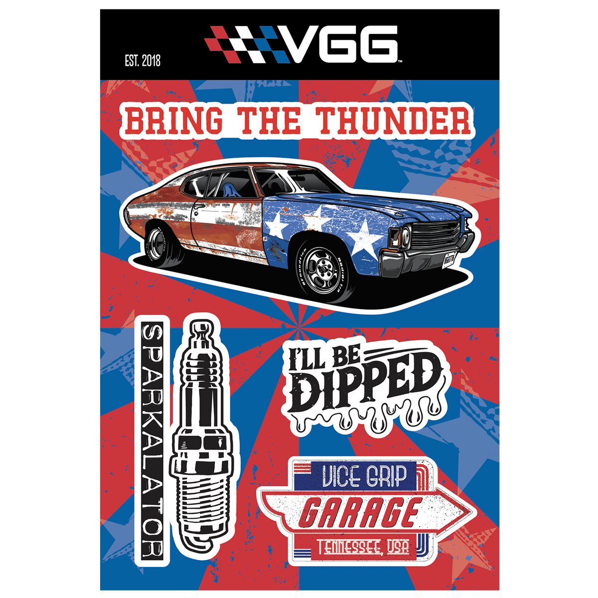 VGG Iconic Mixed Design Sticker Pack