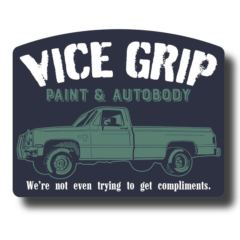Vice Grip Autobody Sticker
