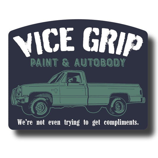 Vice Grip Autobody Sticker