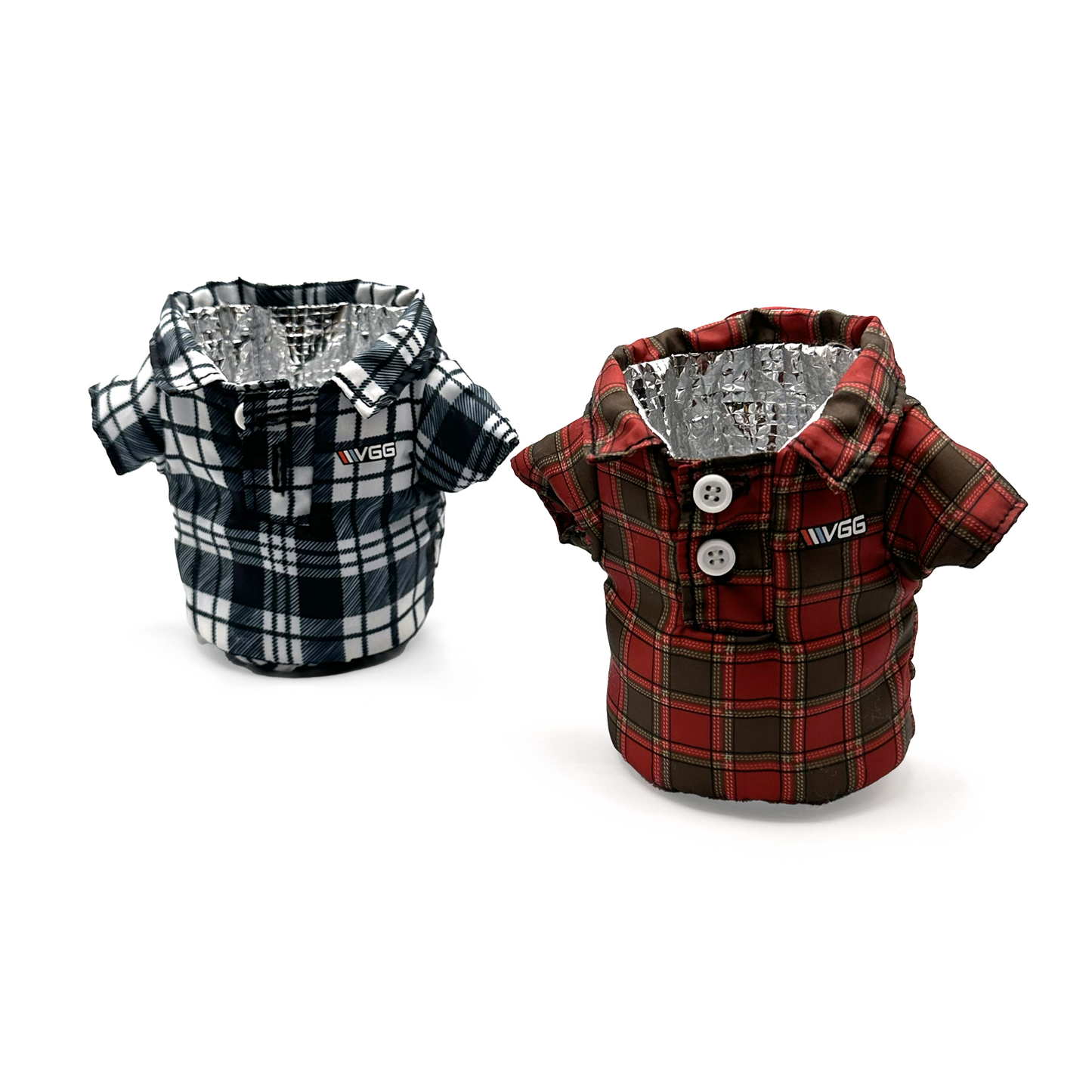 VGG Flannel Coozie (Red or Black)