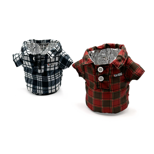 VGG Flannel Coozie (Red or Black)