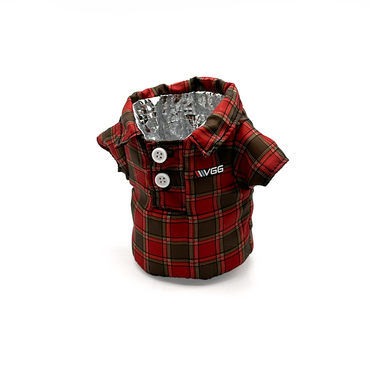 VGG Flannel Coozie (Red or Black)
