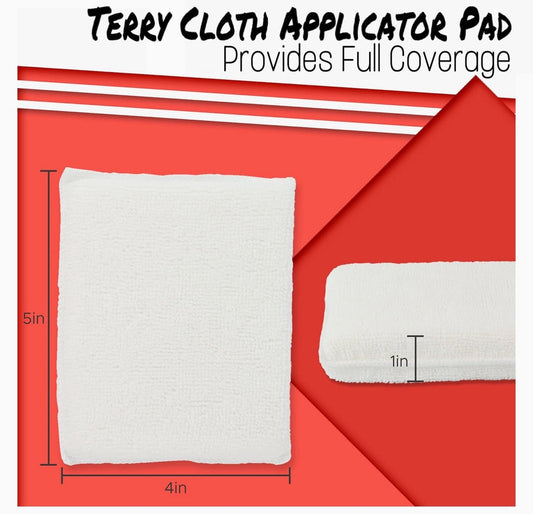 Terry cloth applicator pad